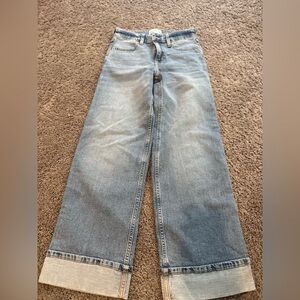 Abercrombie Kids Light Blue Wide-Leg Jeans